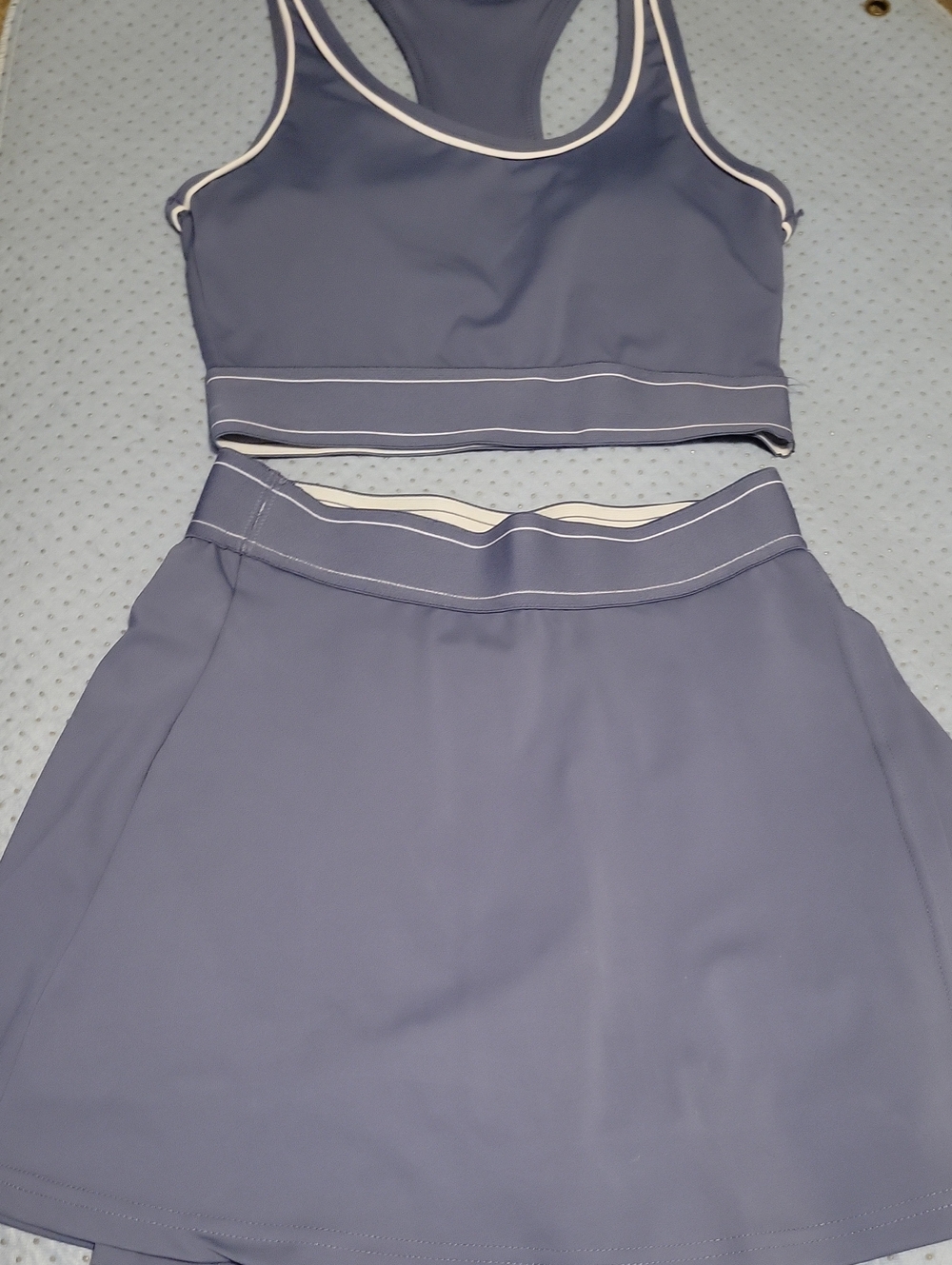 Otos Women's Athletic Skort in Slate Blue